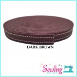 25MM COLOUR TAPE WITH BROWN COLOUR DOTTED LINE (PER FEET)